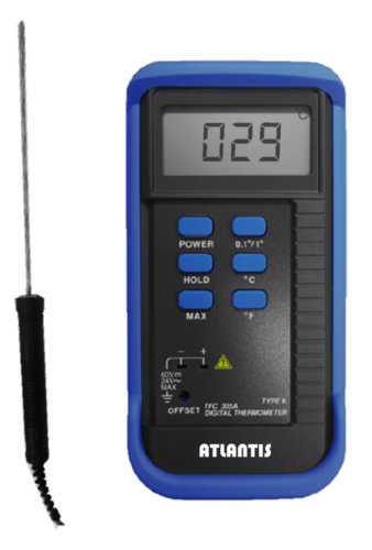 ATFC-305A 攜帶型數位熱電偶溫度計(單通道型)