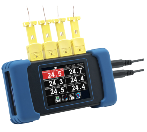 TDL-R/D-6C 可攜式螢幕觸控溫度紀錄器(六組通道型)