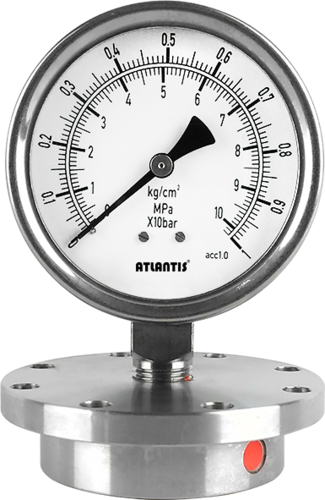 昶特 DS600 衛生壓力錶｜隔膜密封 316L 食品級壓力錶｜台灣製造衛生型壓力錶廠商